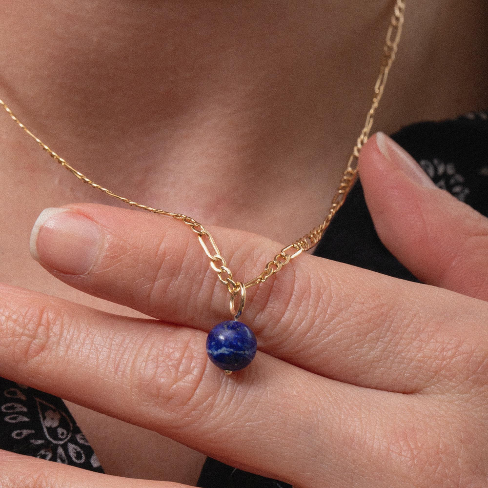 Altın 8 mm İnci Top Charm Kolye Ucu - Goldstore