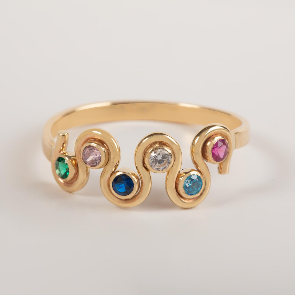 Altın Aile Doğum Taşı Yüzük - Goldstore