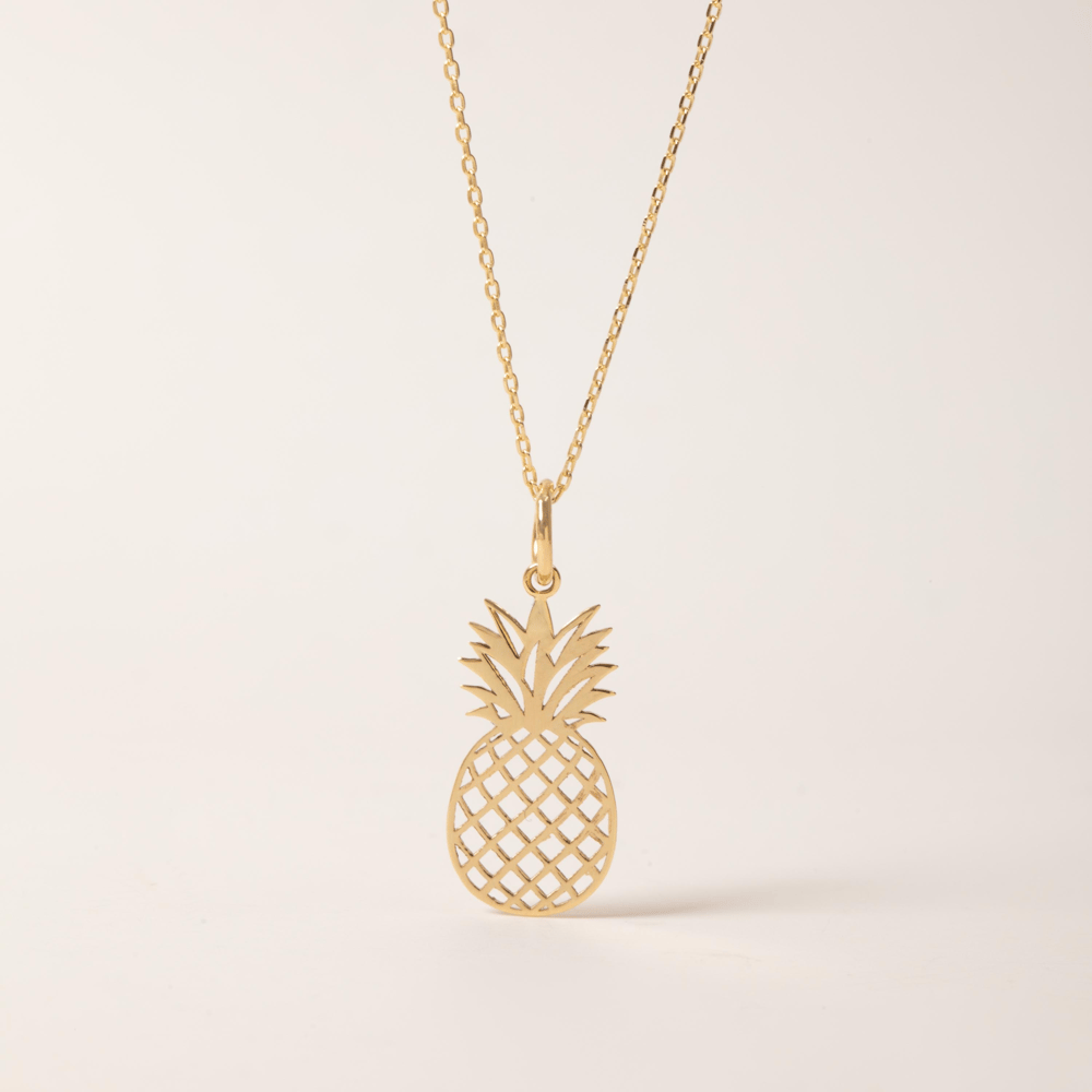 Altın Ananas Figürlü Kolye - Goldstore