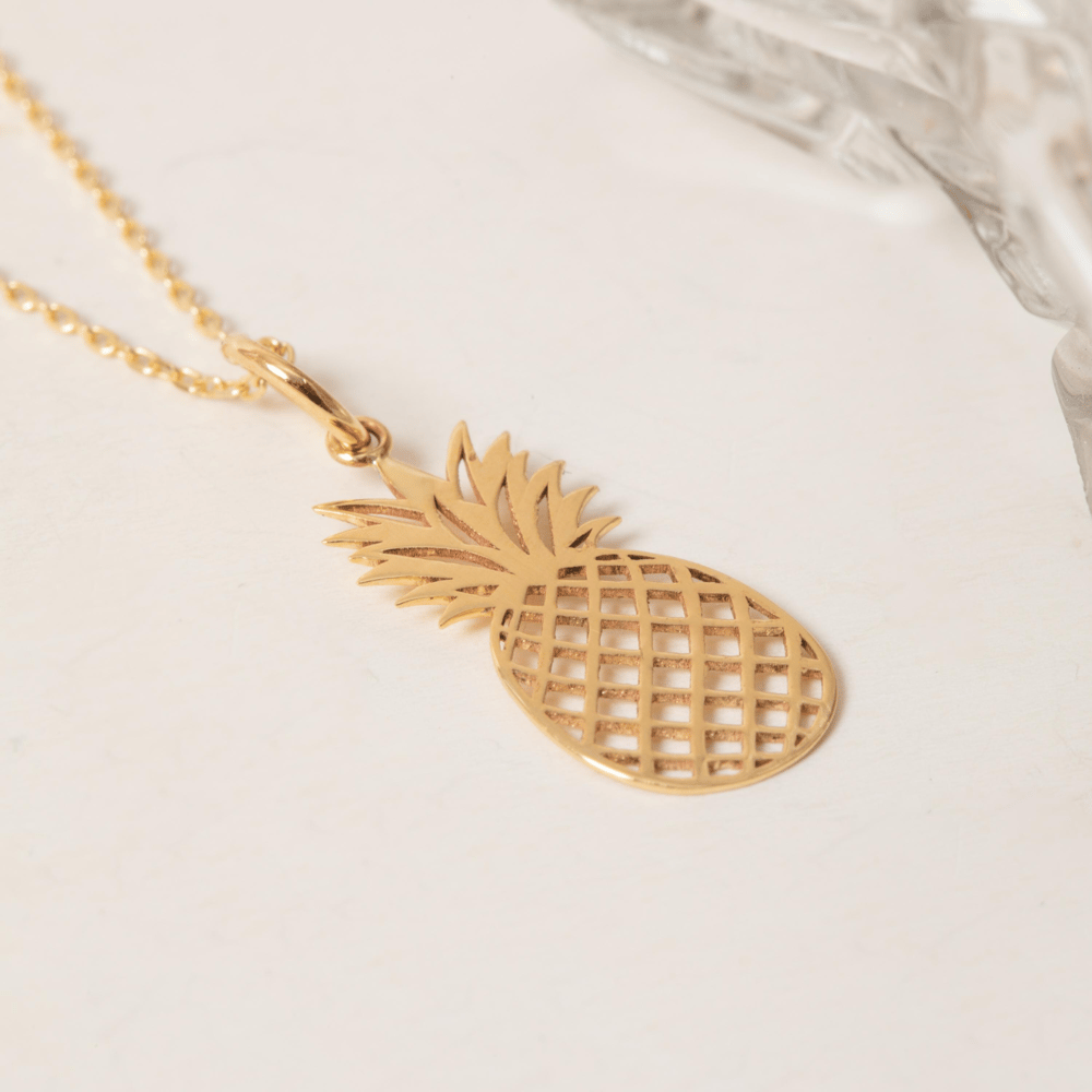 Altın Ananas Figürlü Kolye - Goldstore