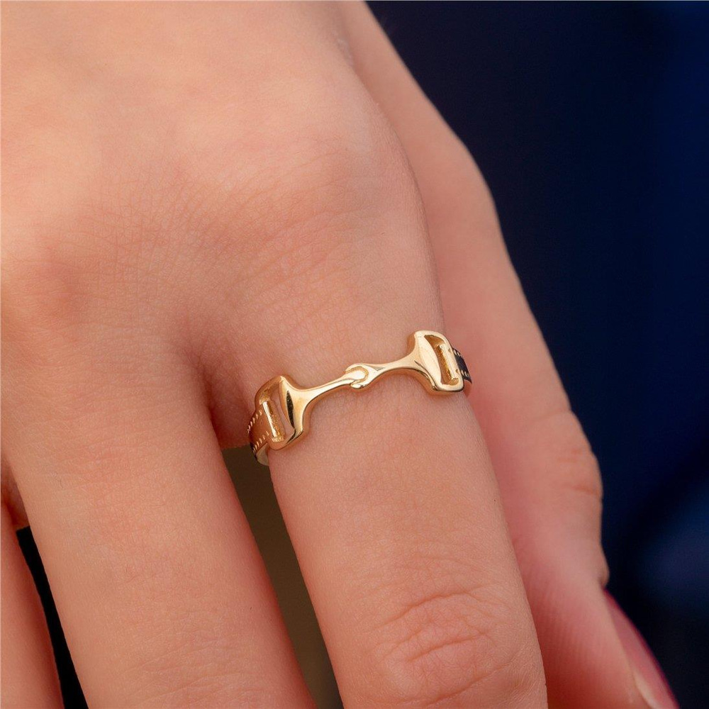 Altın At Ağızlığı Yüzük - Goldstore