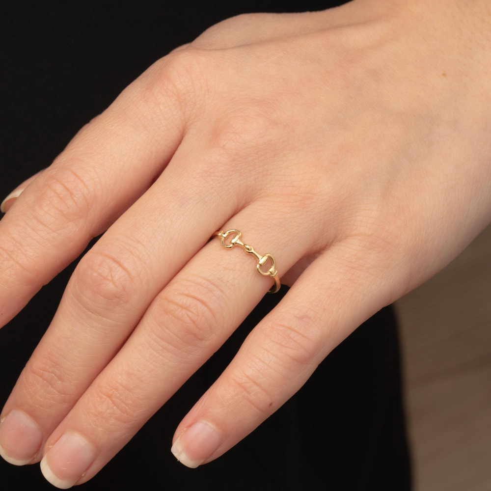 Altın At Gem Figürlü Yüzük - Goldstore