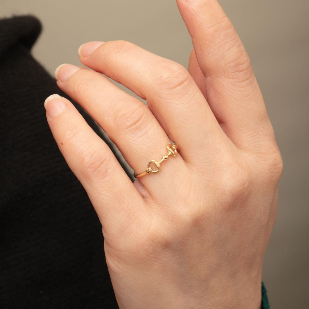 Altın At Gem Figürlü Yüzük - Goldstore