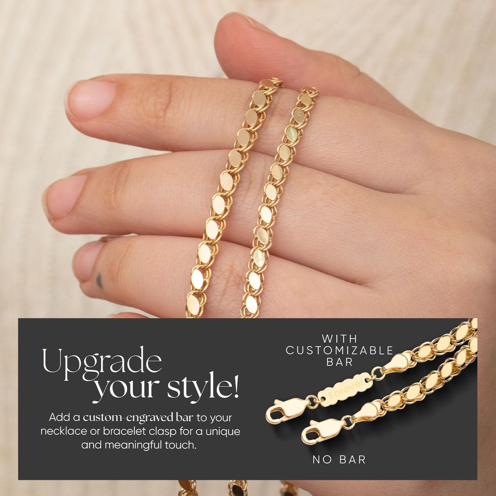 Altın Ayna Zincir Kolye - Goldstore
