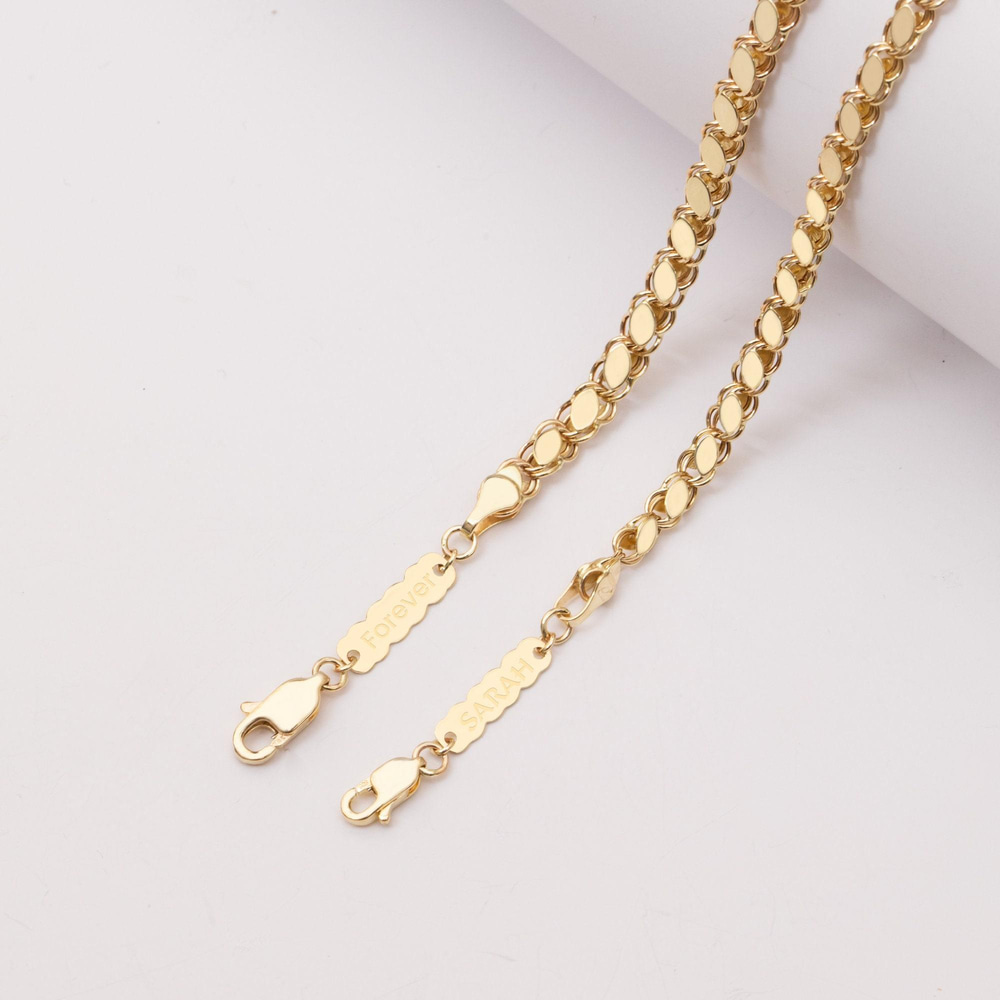 Altın Ayna Zincir Kolye - Goldstore
