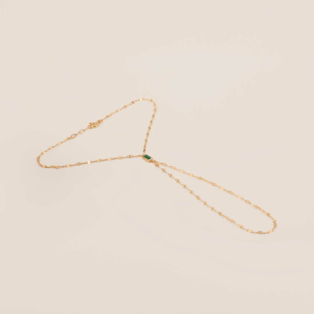 Altın Baget Doğum Taşı Şahmeran Bileklik - Goldstore