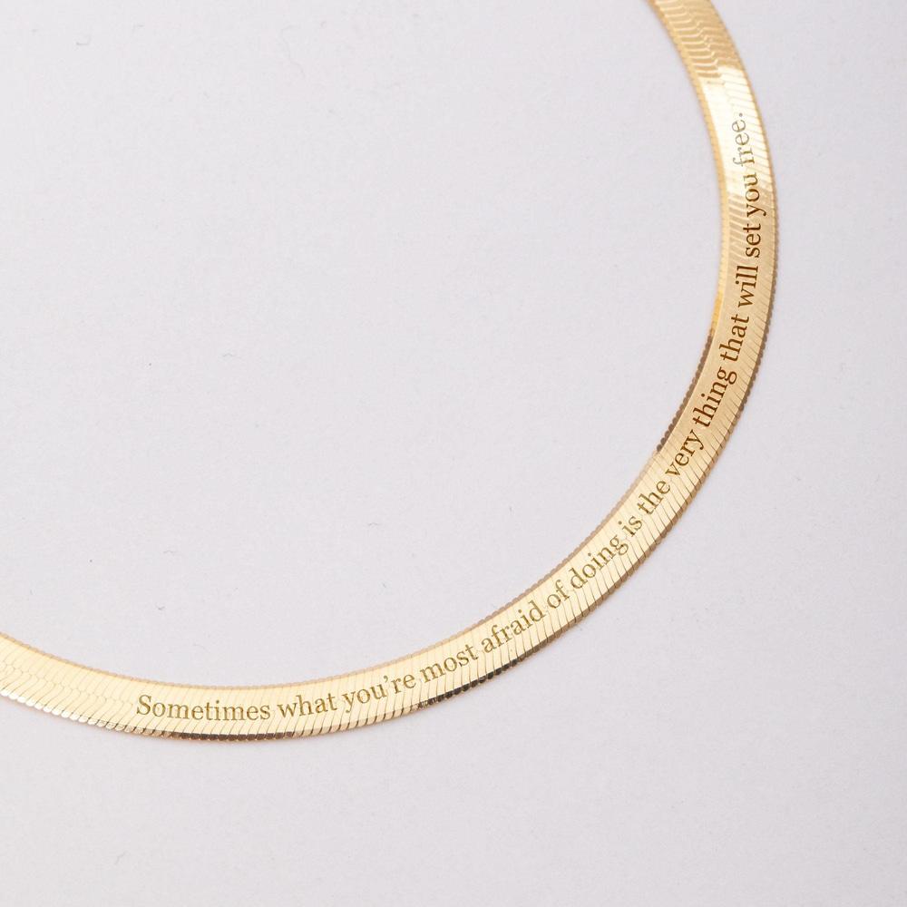 Altın Balıksırtı Zincir Kolye - Goldstore