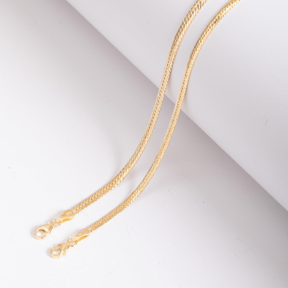 Altın Balıksırtı Zincir Kolye - Goldstore