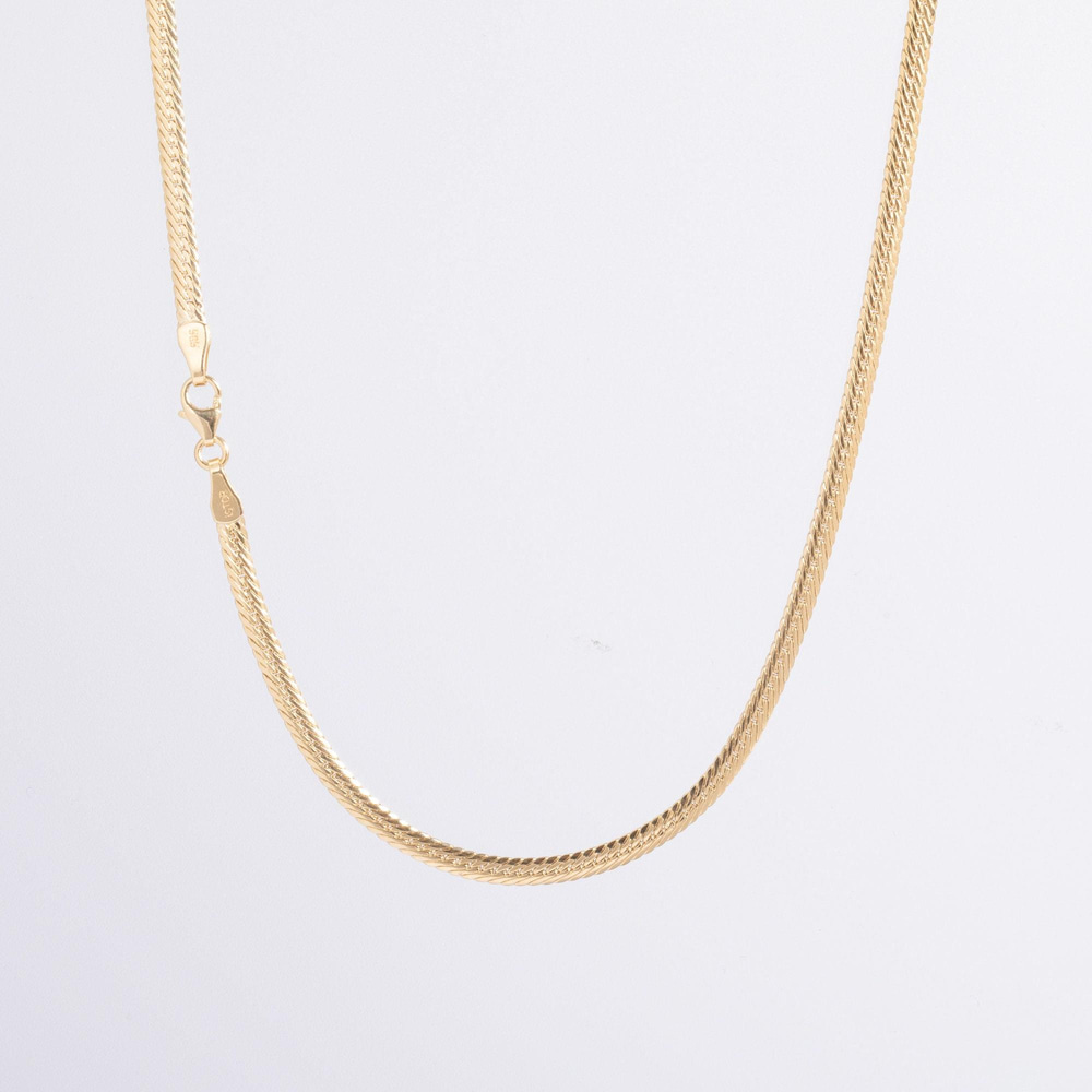 Altın Balıksırtı Zincir Kolye - Goldstore