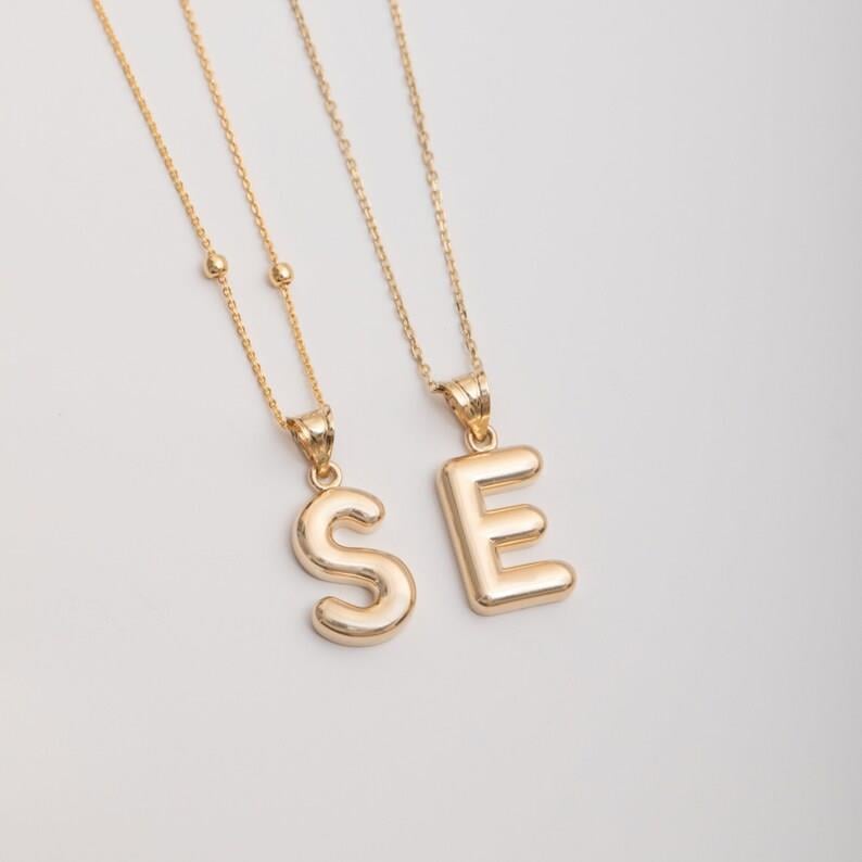 Altın Balon Harf Kolye - Goldstore