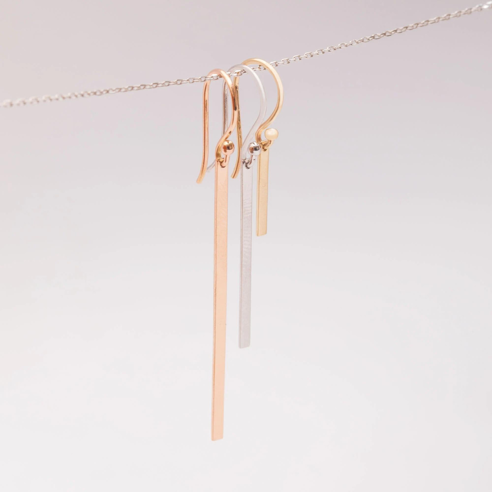 Altın Bar Sallantılı Küpe - Goldstore