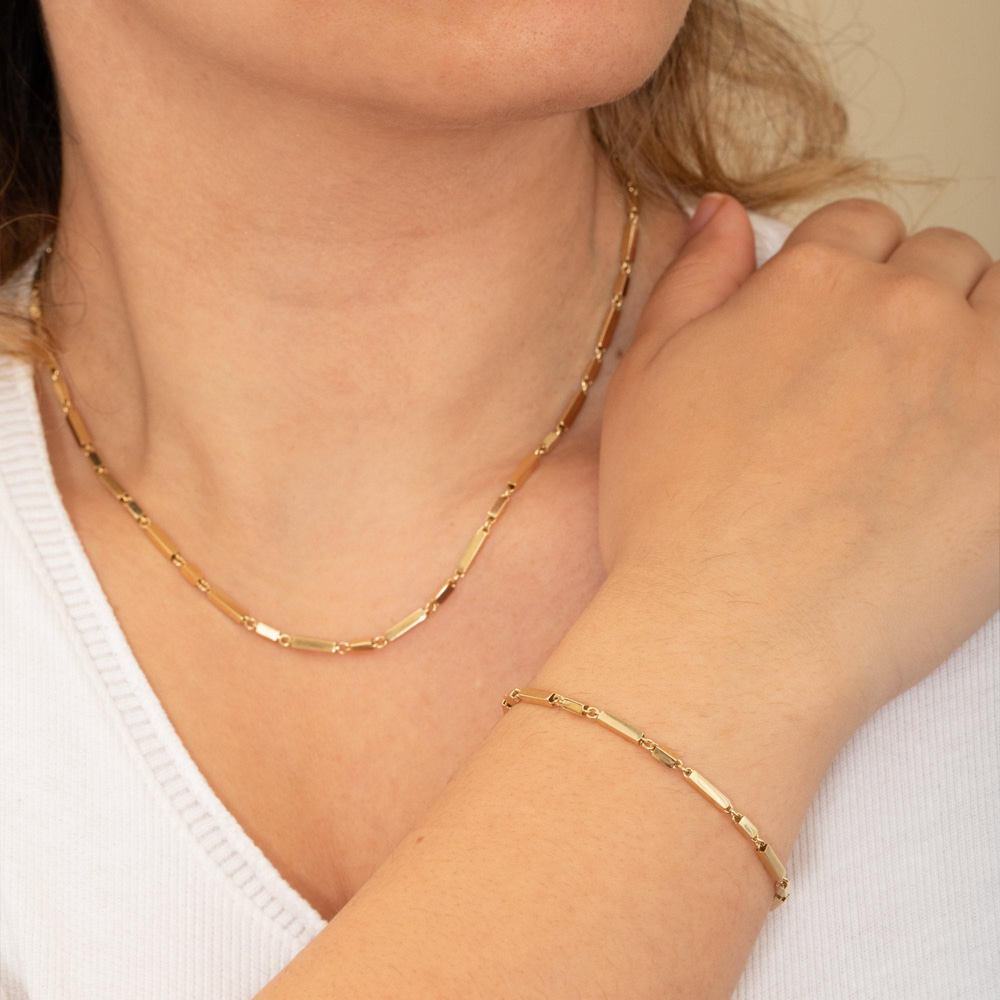 Altın Bar Zincir Kolye - Goldstore