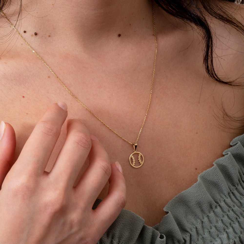 Altın Beyzbol Figürlü Kolye - Goldstore