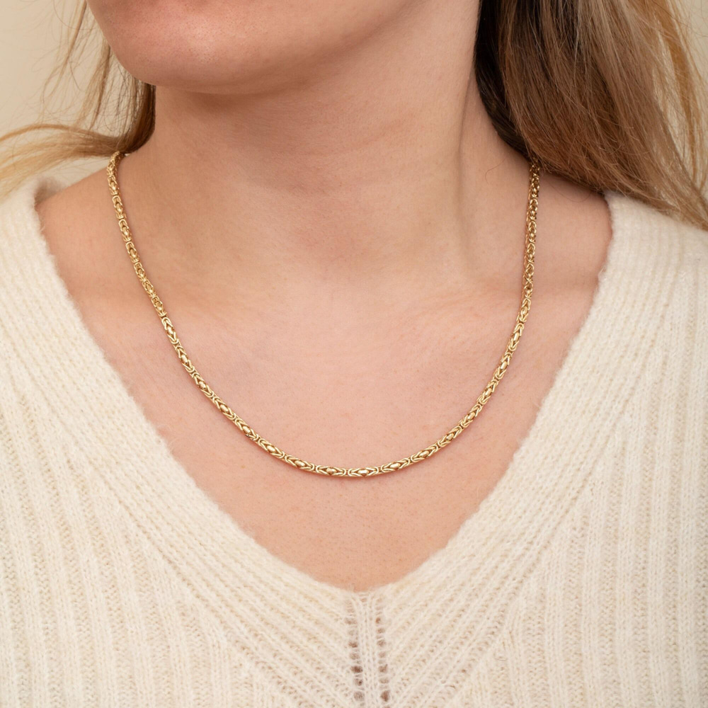 Altın Bizans Zincir Kolye - Goldstore