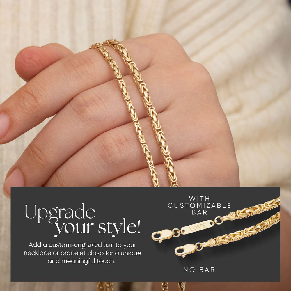 Altın Bizans Zincir Kolye - Goldstore
