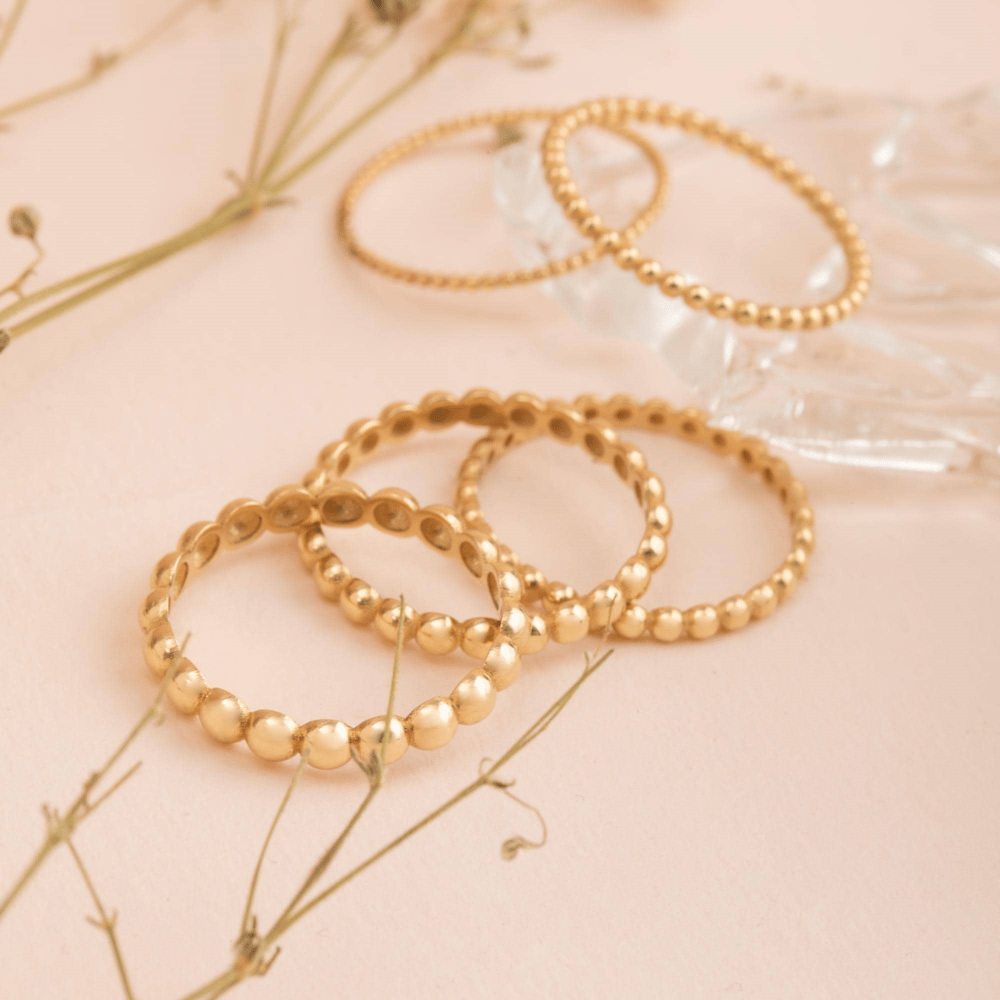 Altın Boncuk Yüzük - Goldstore