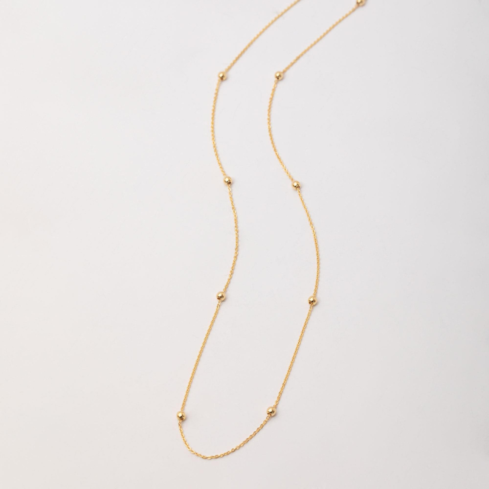 Altın Boncuk Zincir Kolye - Goldstore