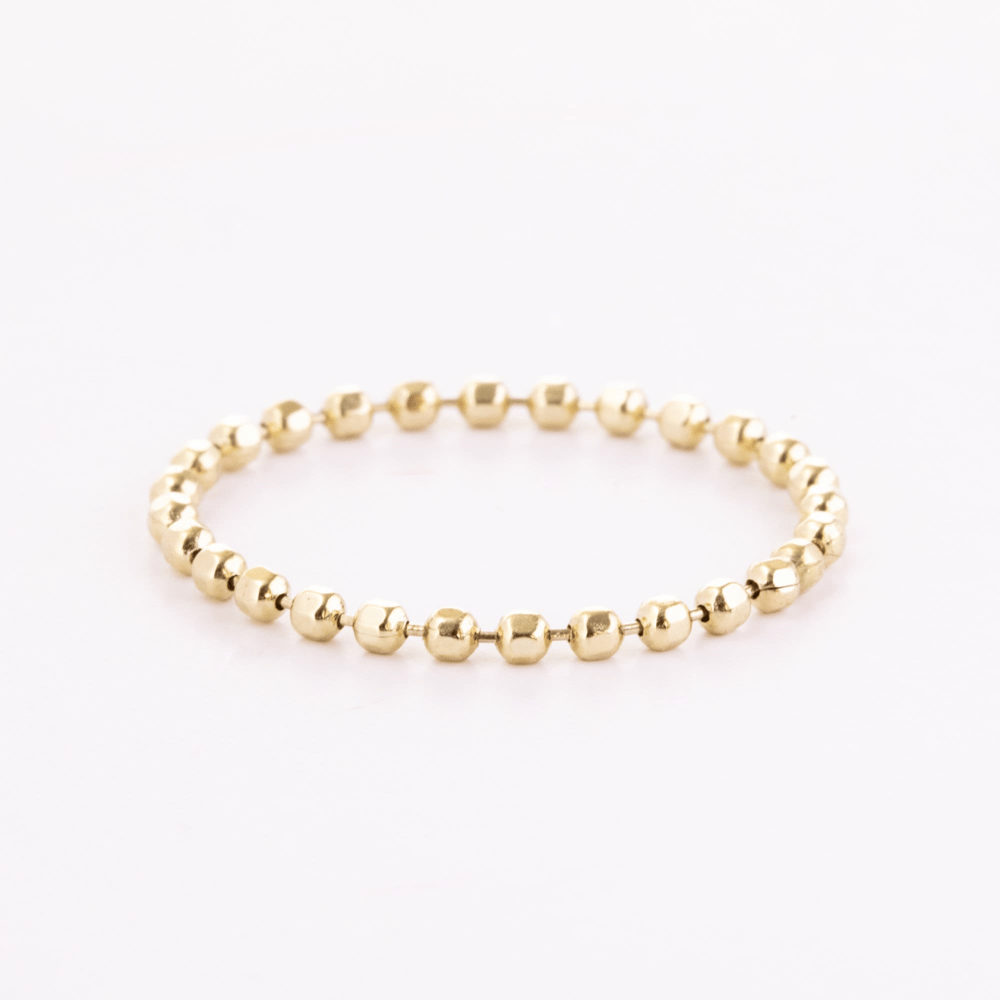 Altın Boncuk Zincir Yüzük - Goldstore