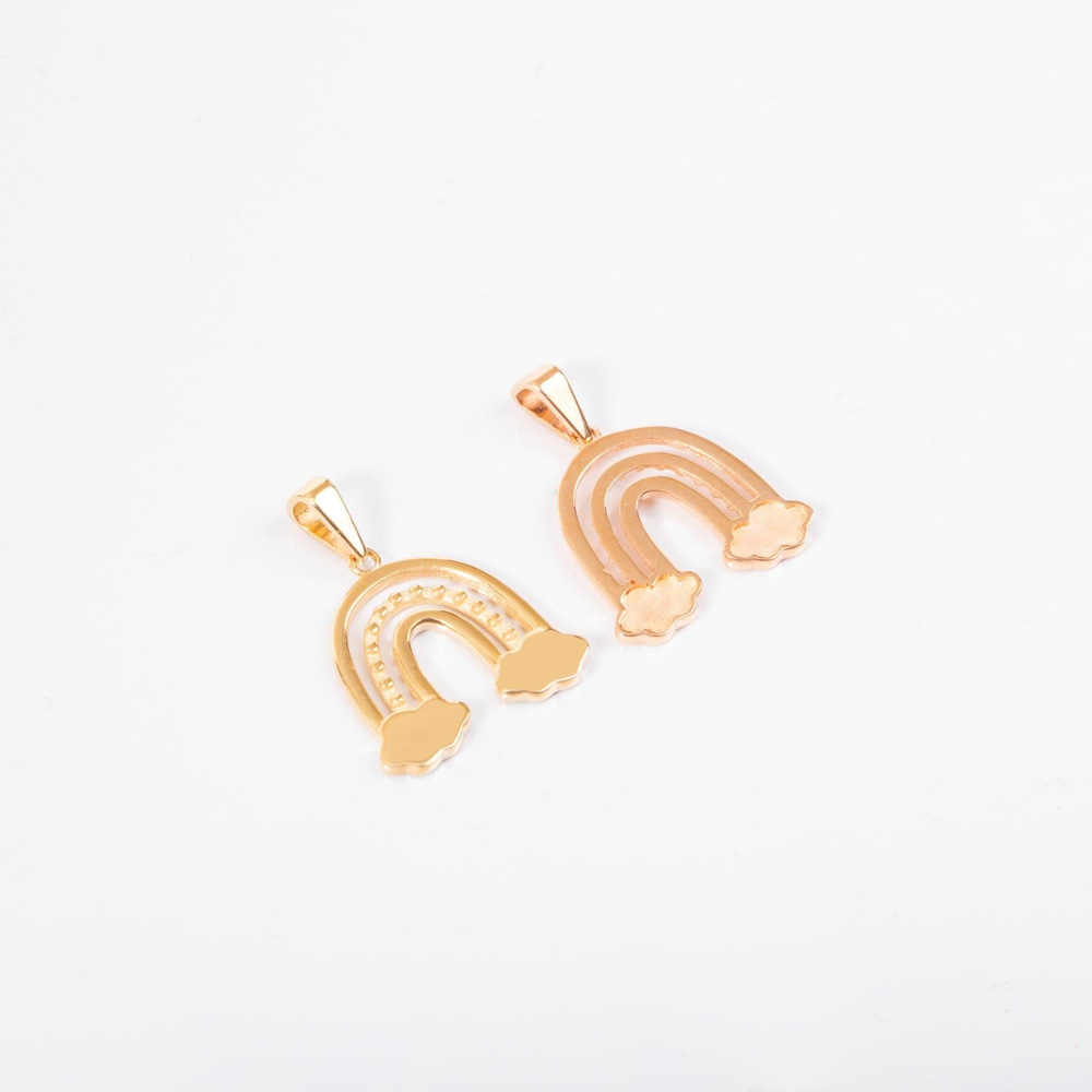 Altın Bulutlu Gökkuşağı Kolye - Goldstore
