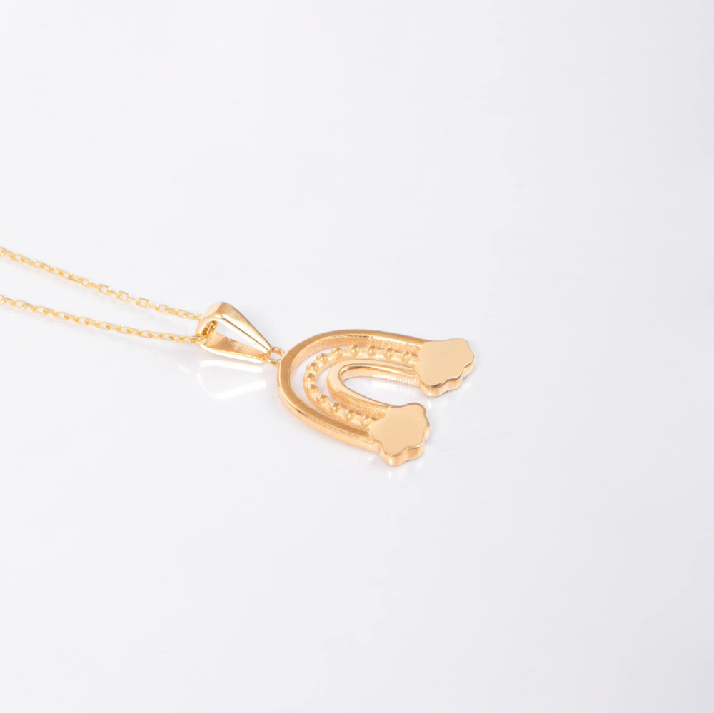 Altın Bulutlu Gökkuşağı Kolye - Goldstore