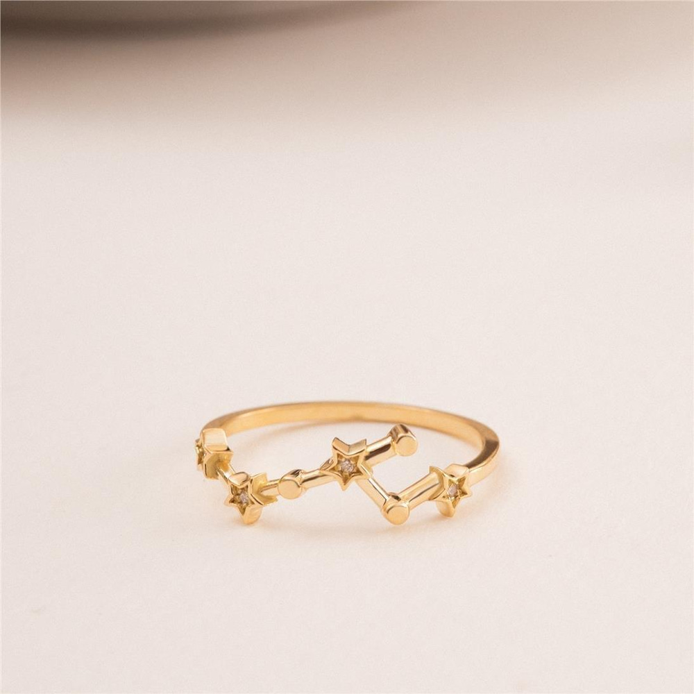 Altın Burç Taşı Yüzük - Goldstore