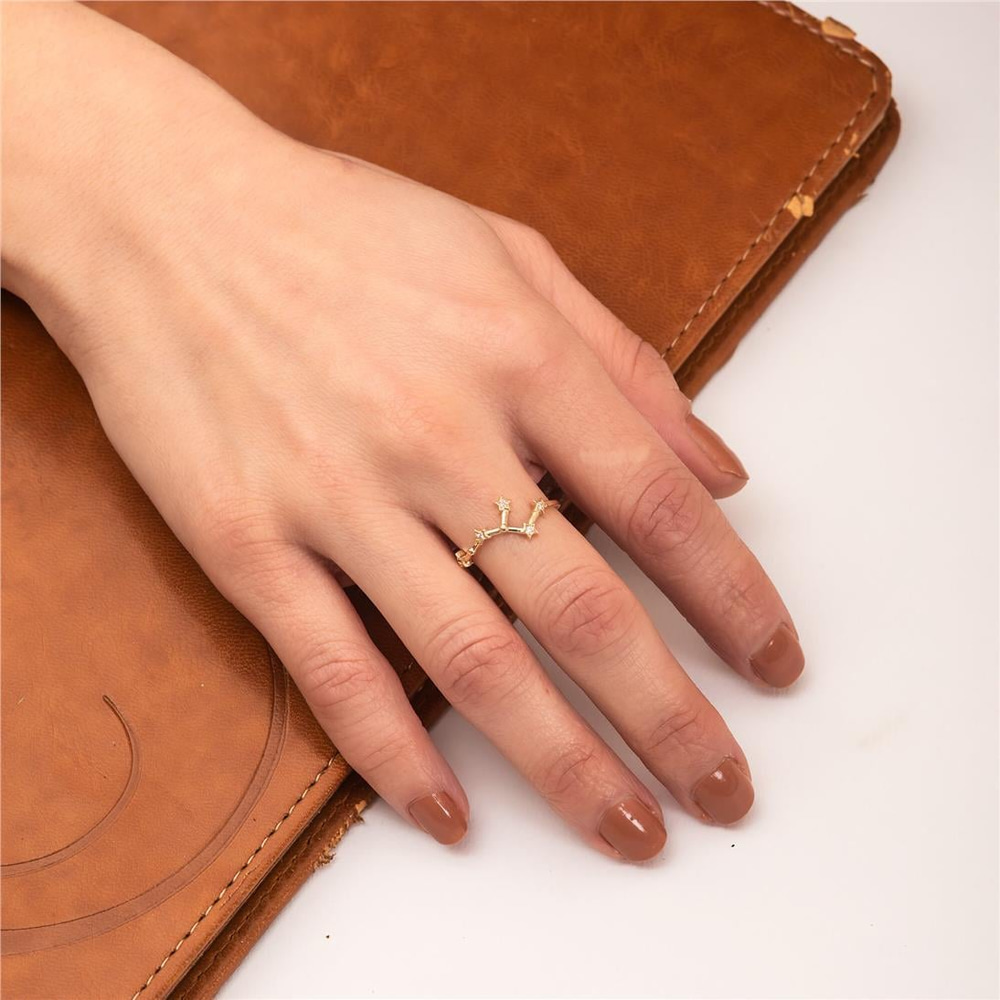 Altın Burç Taşı Yüzük - Goldstore