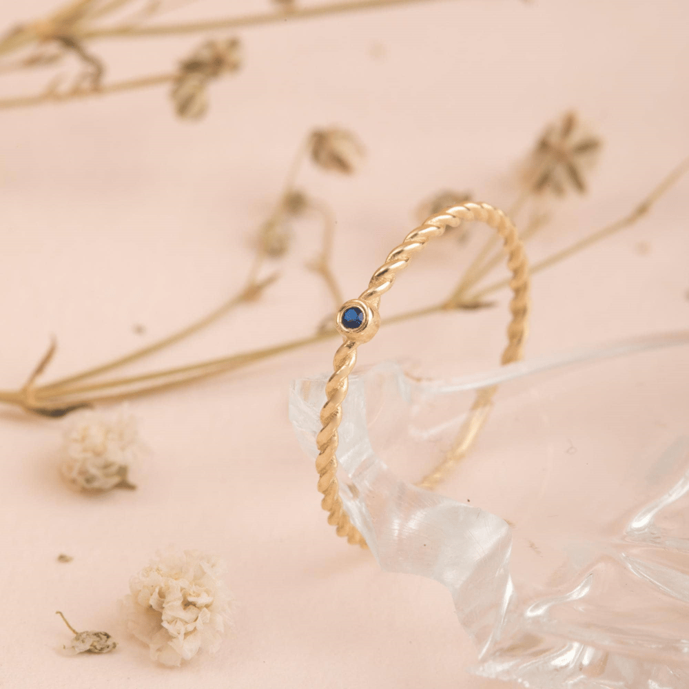 Altın Burgu Doğum Taşı Yüzük - Goldstore