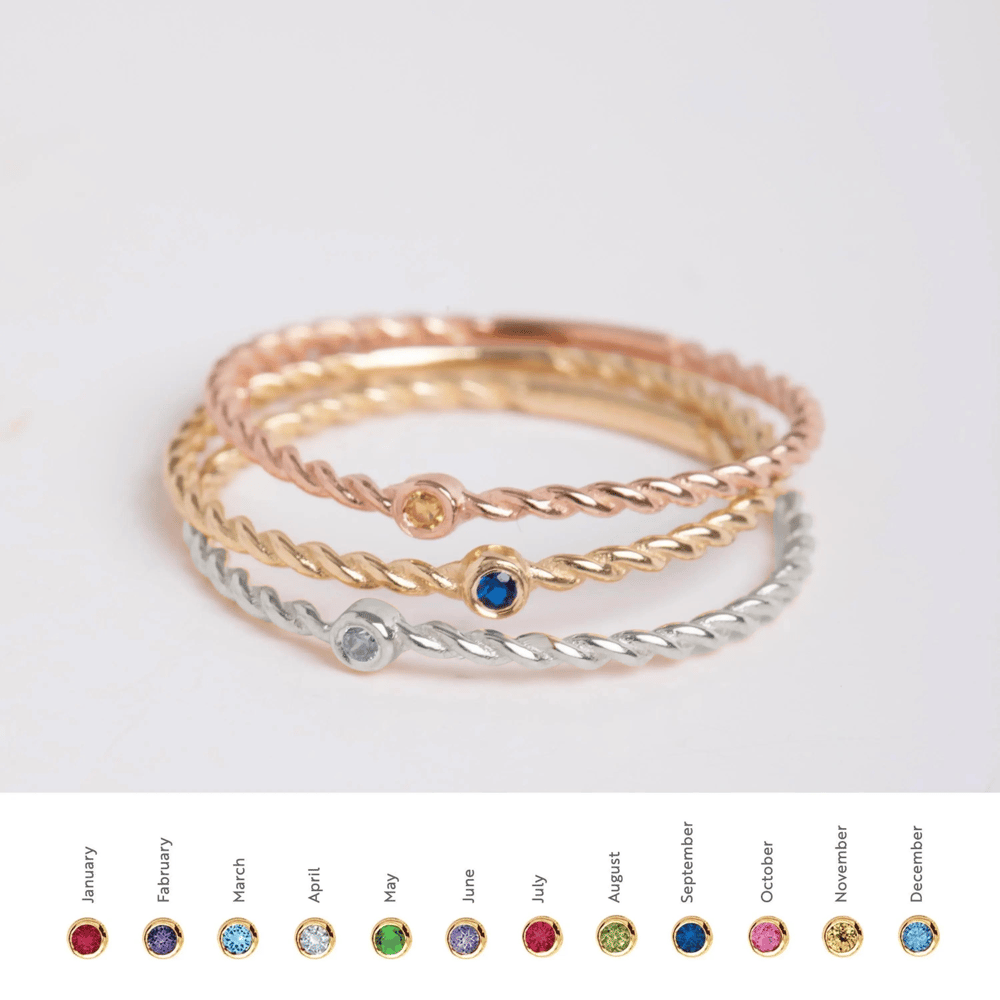 Altın Burgu Doğum Taşı Yüzük - Goldstore
