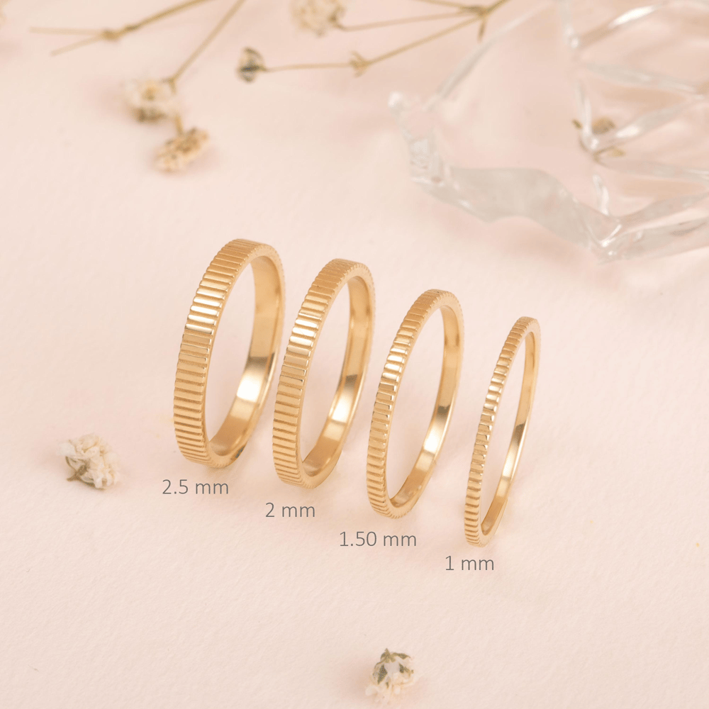 Altın Çentikli Yüzük - Goldstore