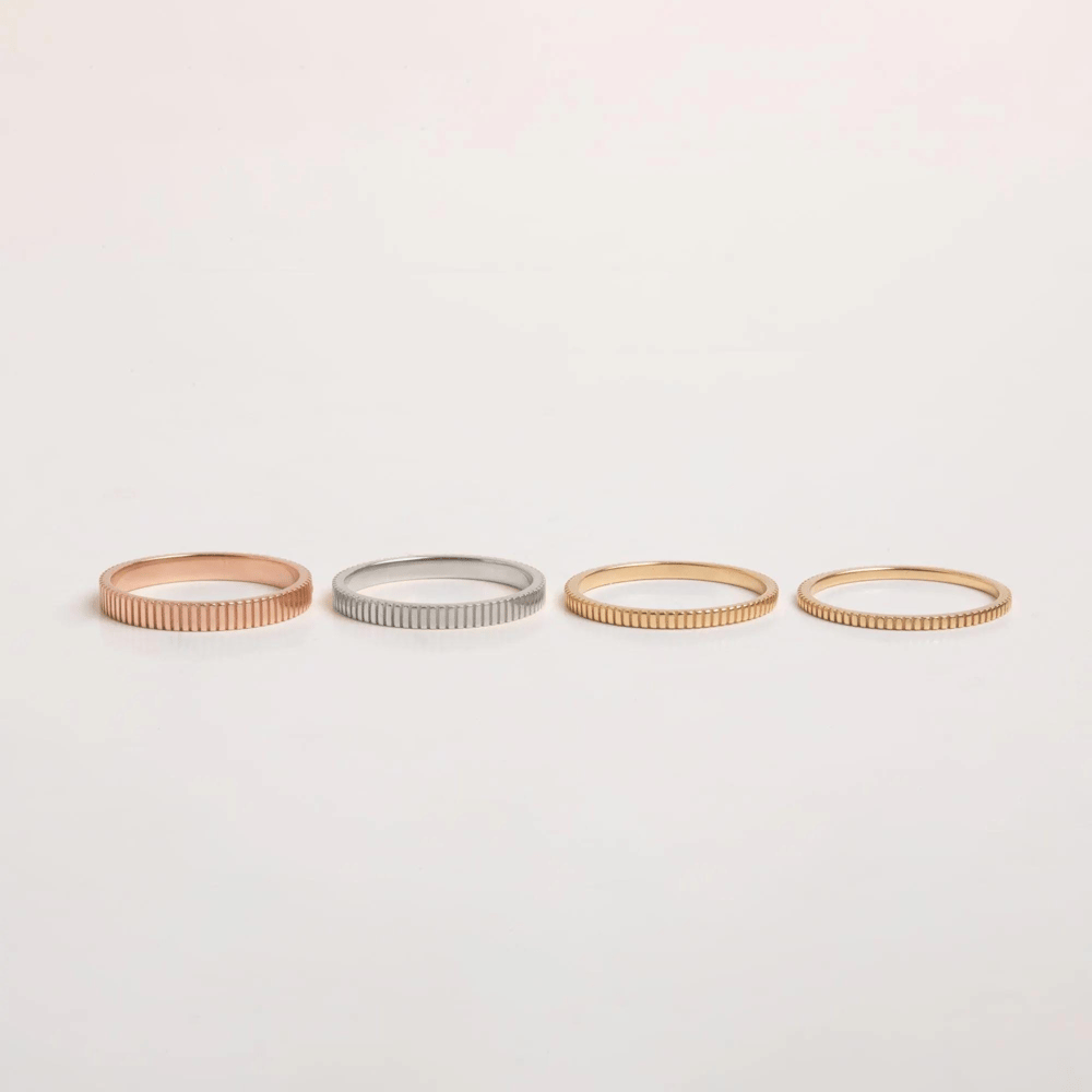 Altın Çentikli Yüzük - Goldstore