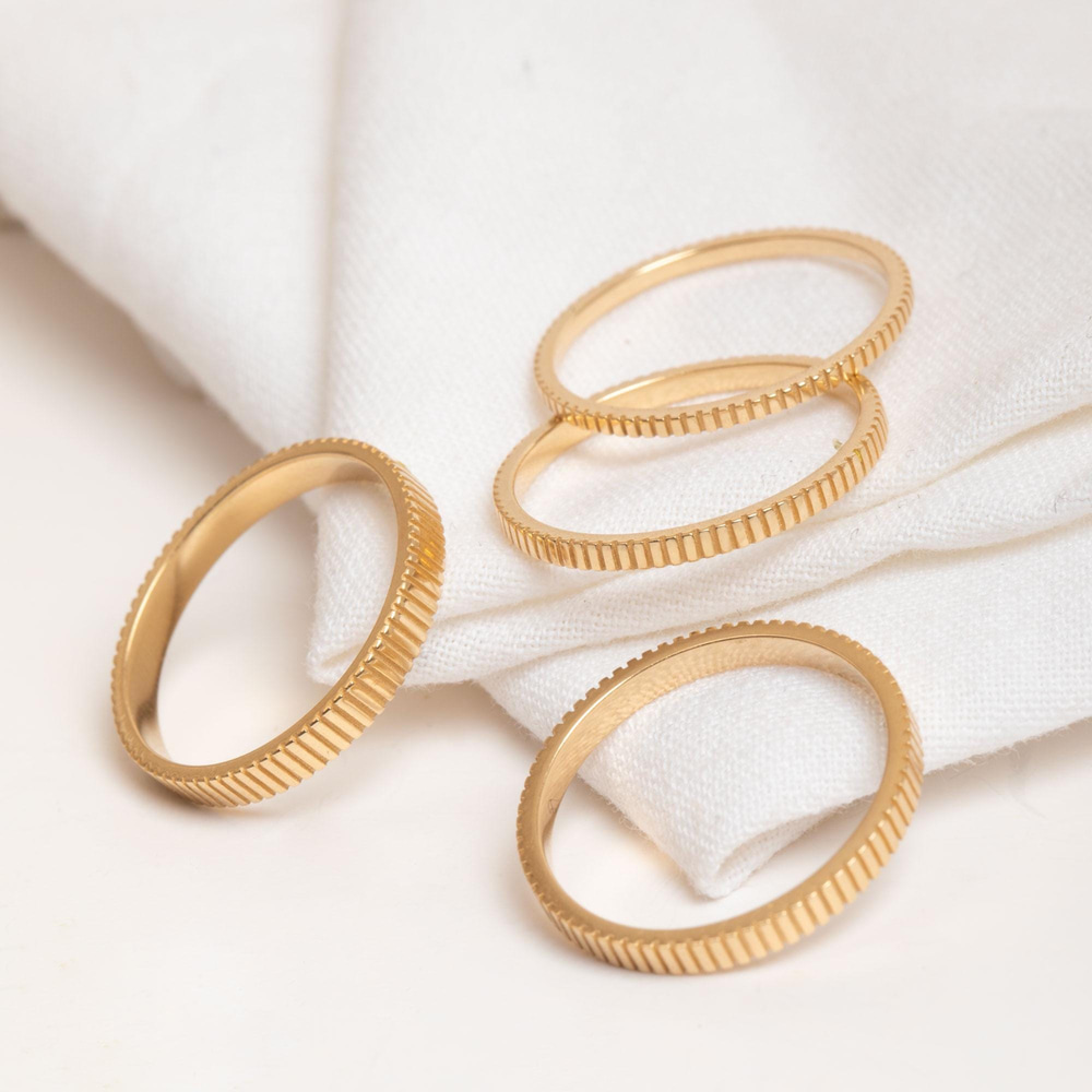 Altın Çentikli Yüzük - Goldstore