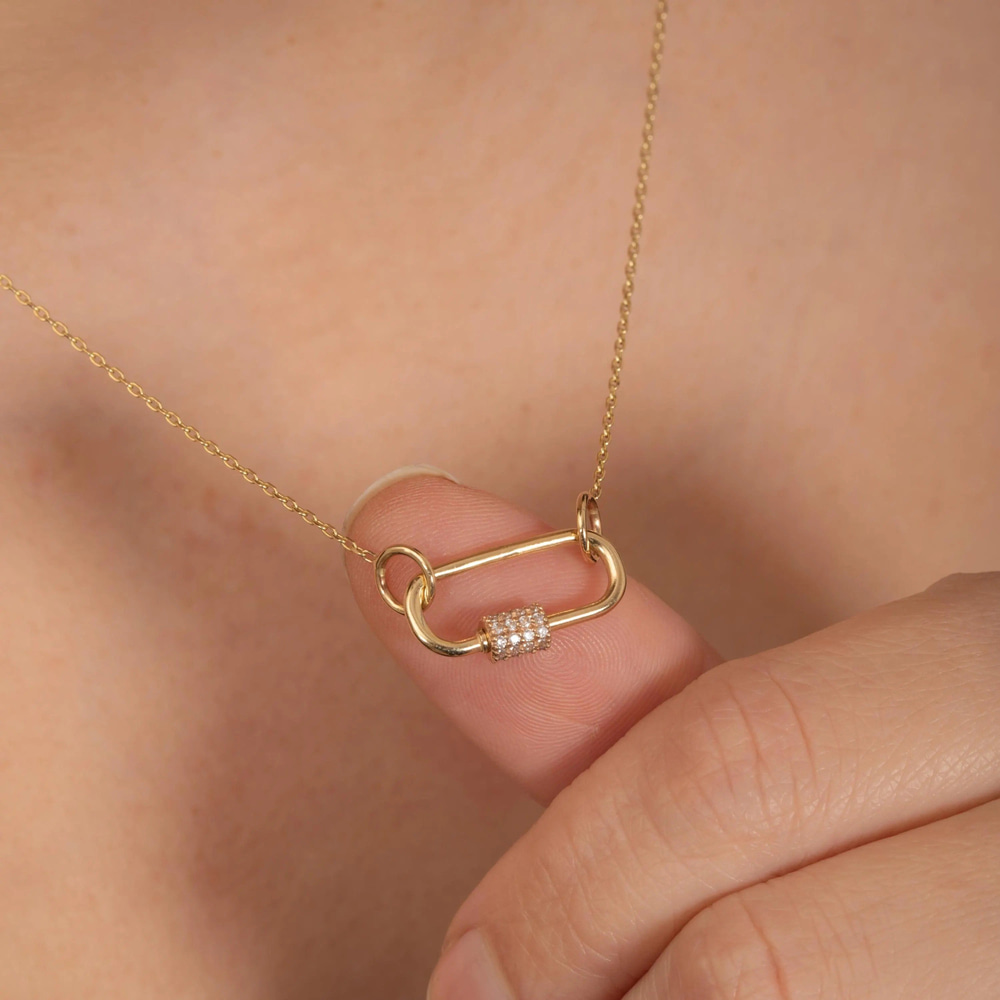 Altın Charm Holder Kolye Ucu - Goldstore