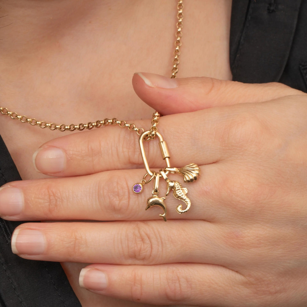 Altın Charm Holder Kolye Ucu - Goldstore