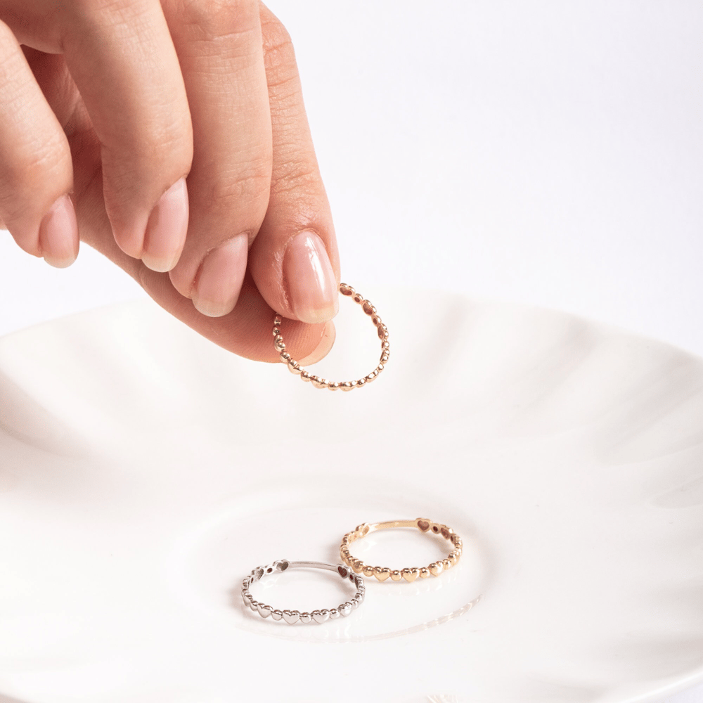 Altın Çoklu Kalp Figürlü Yüzük - Goldstore