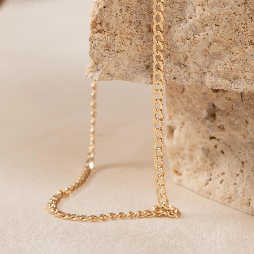 Altın Cuban Zincir Halhal - Goldstore
