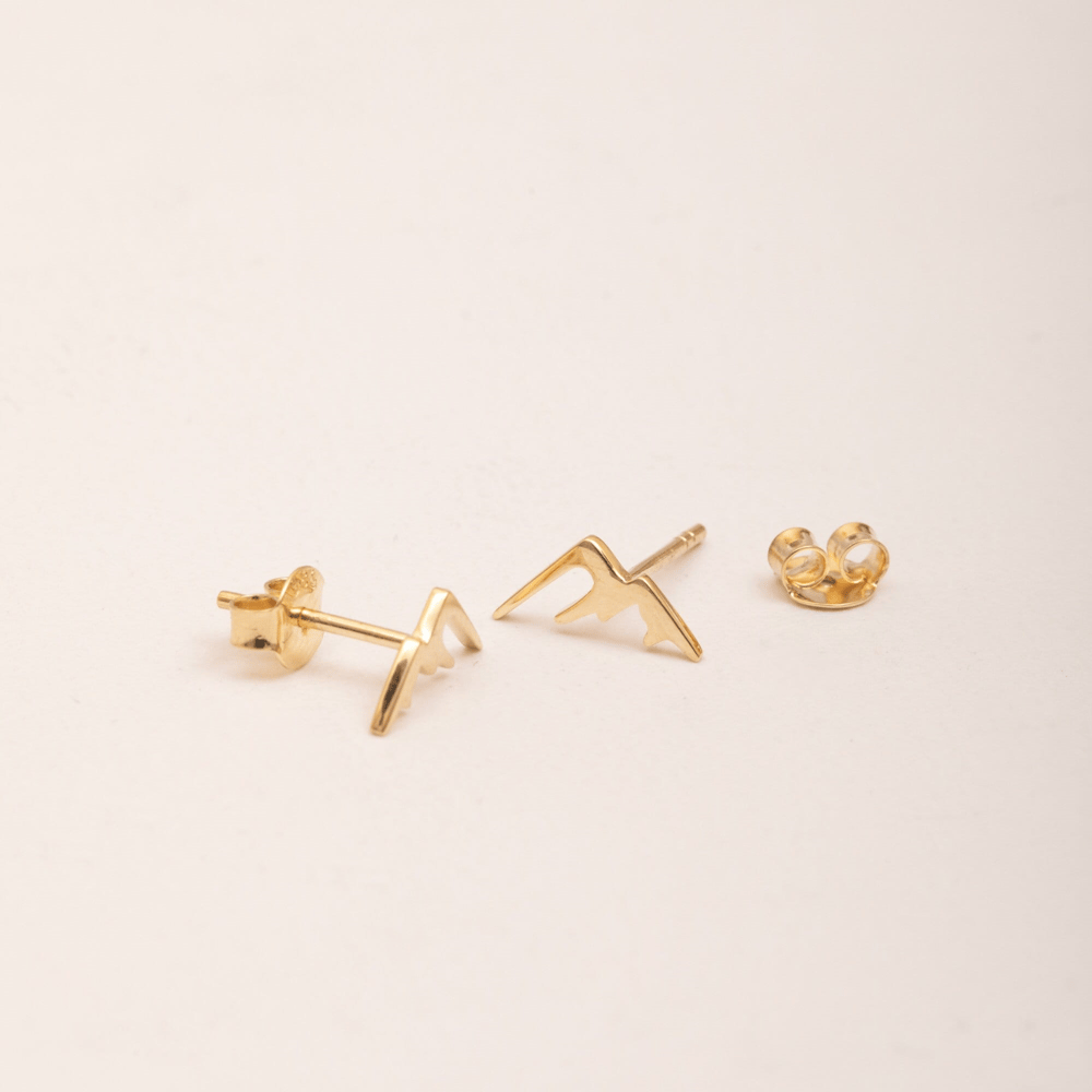 Altın Dağ Figürlü Küpe - Goldstore