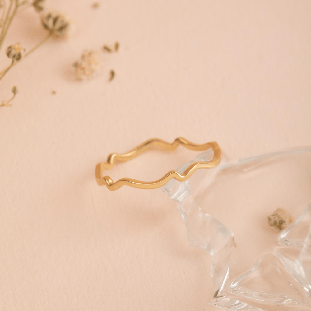 Altın Dalgalı Yüzük - Goldstore