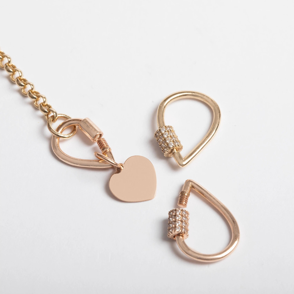 Altın Damla Charm Tutucu - Goldstore