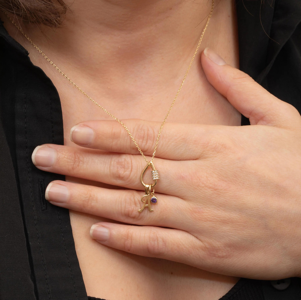 Altın Damla Charm Tutucu - Goldstore