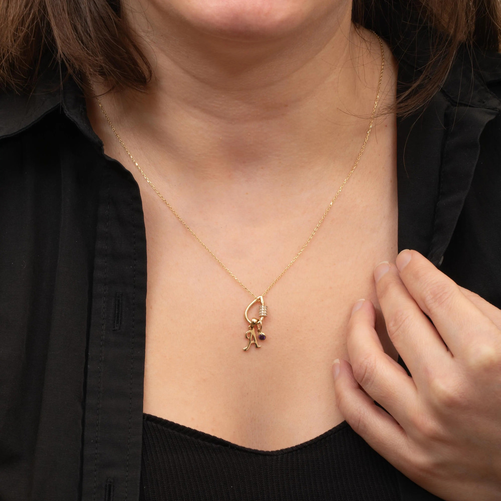 Altın Damla Charm Tutucu - Goldstore