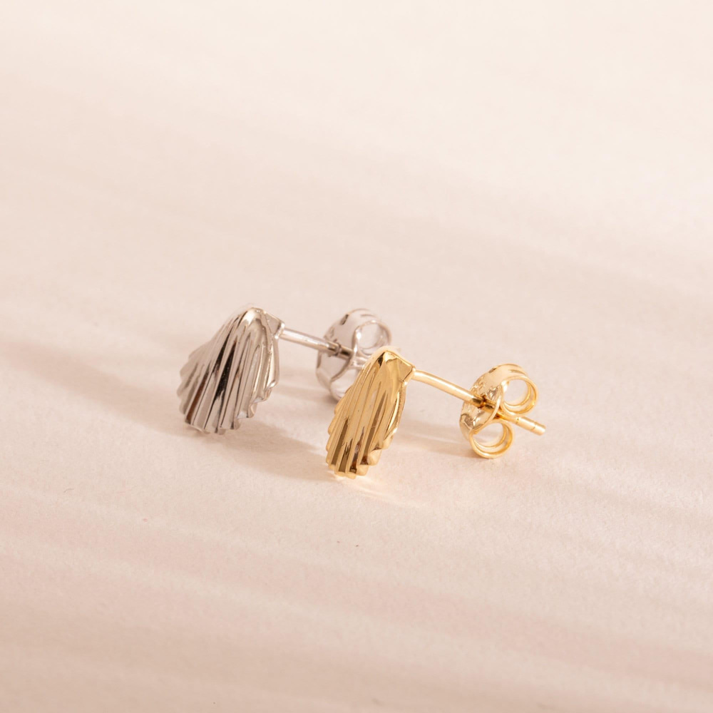 Altın Deniz Kabuğu Küpe - Goldstore