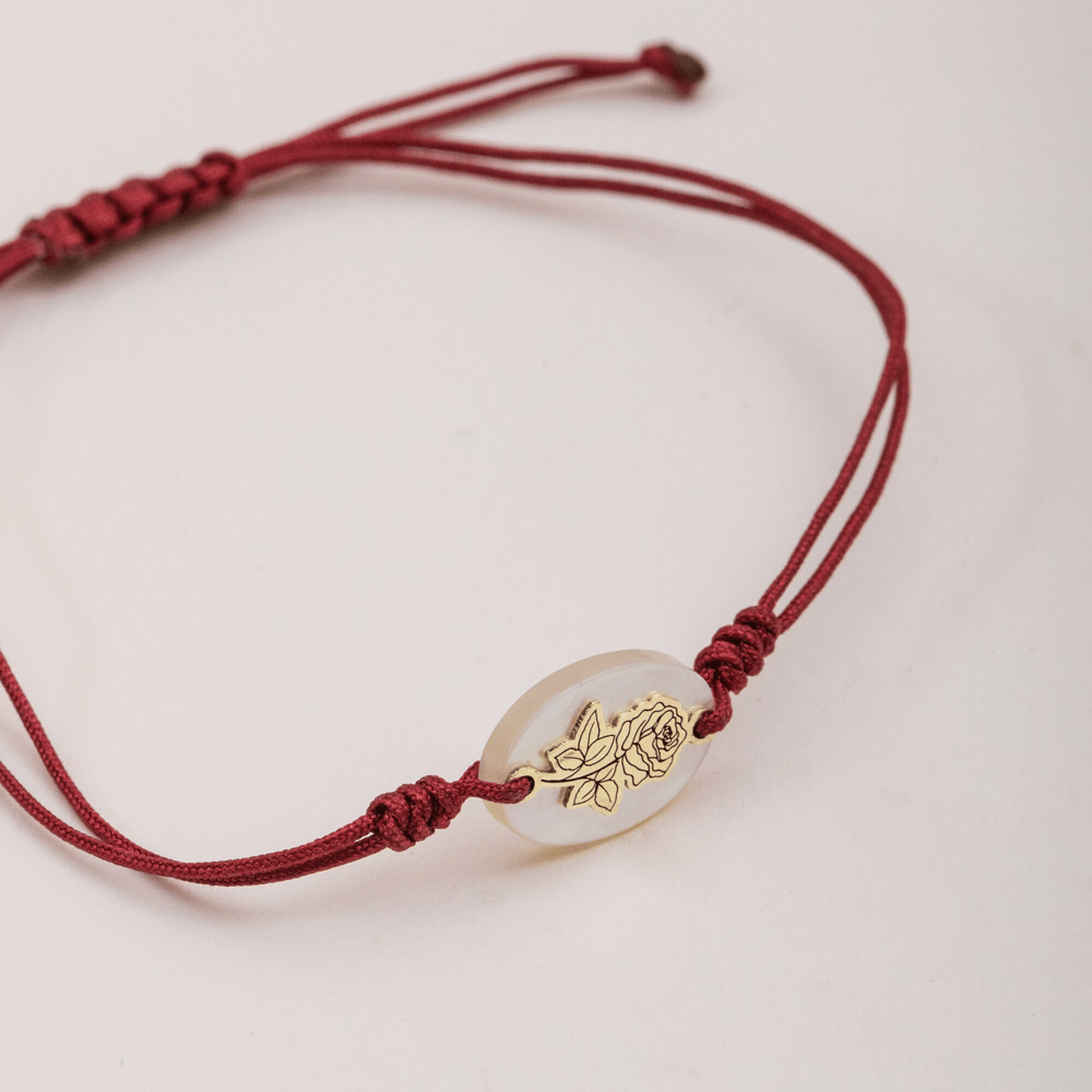 Altın Doğum Çiçeği Figürlü Bileklik - Goldstore