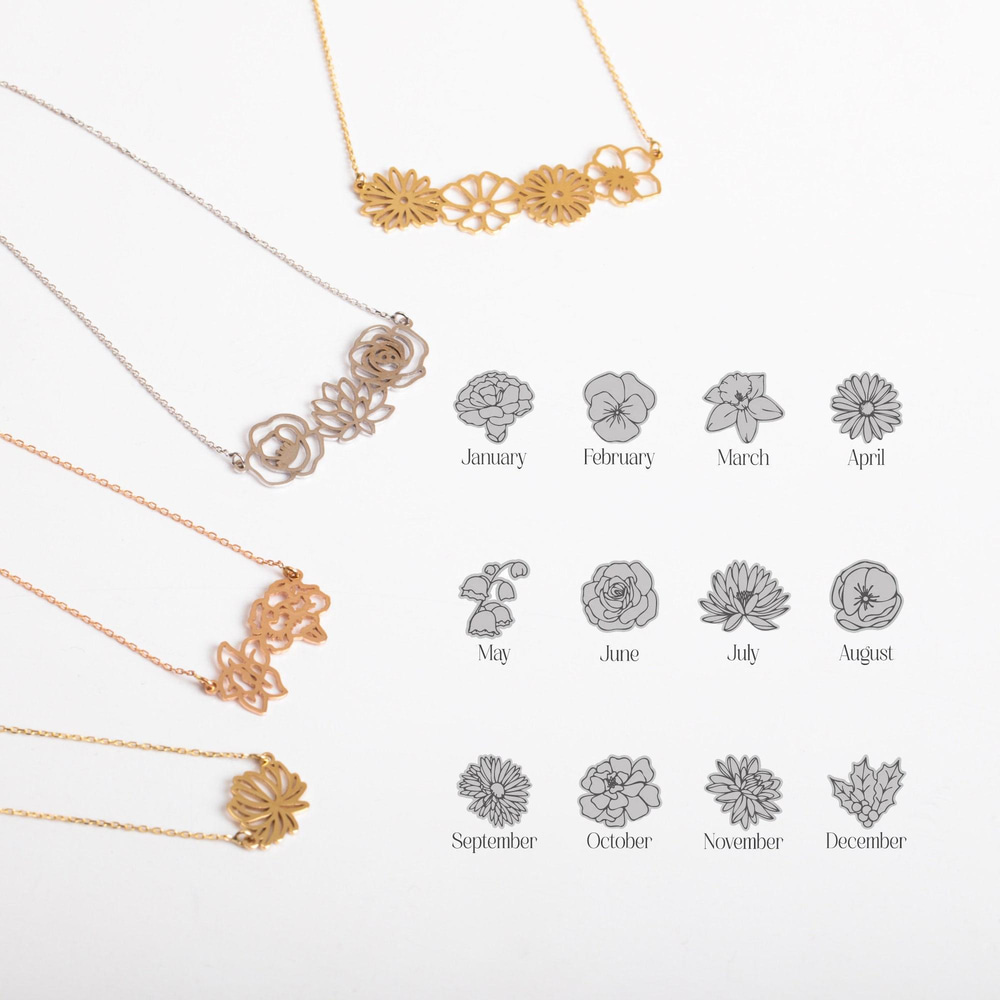 Altın Doğum Çiçeği Kolye - Goldstore