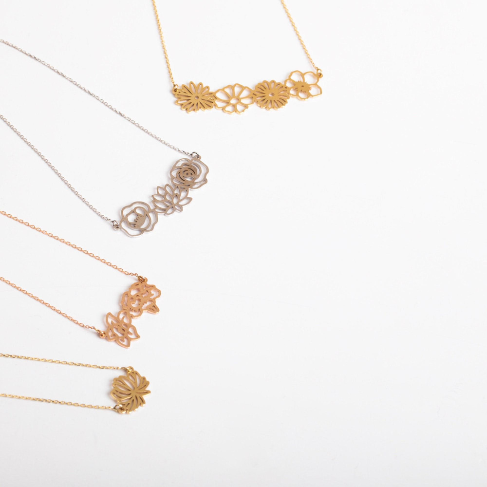 Altın Doğum Çiçeği Kolye - Goldstore