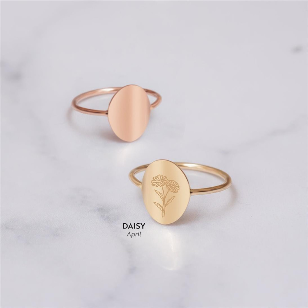 Altın Doğum Çiçeği Yüzük - Goldstore