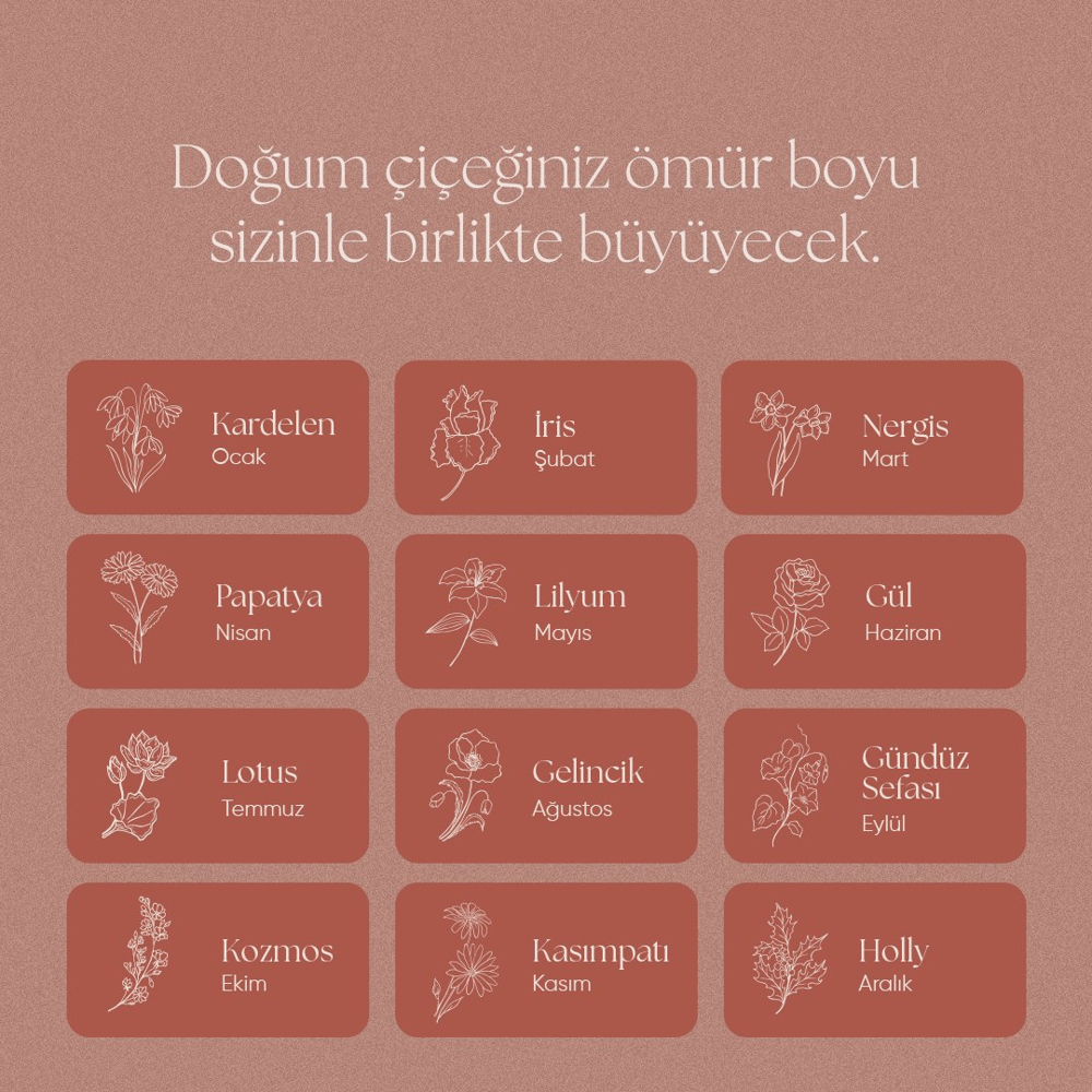 Altın Doğum Çiçeği Yüzük - Goldstore