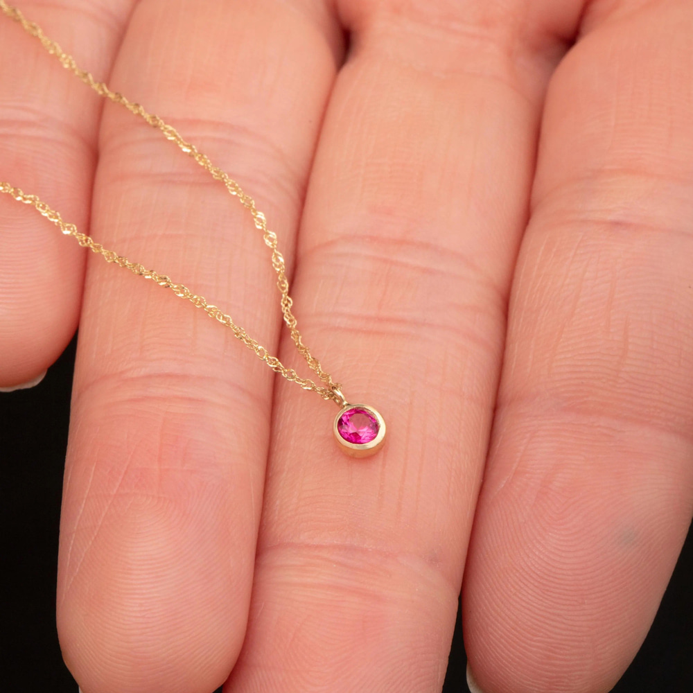 Altın Doğum Taşı Kolye - Goldstore