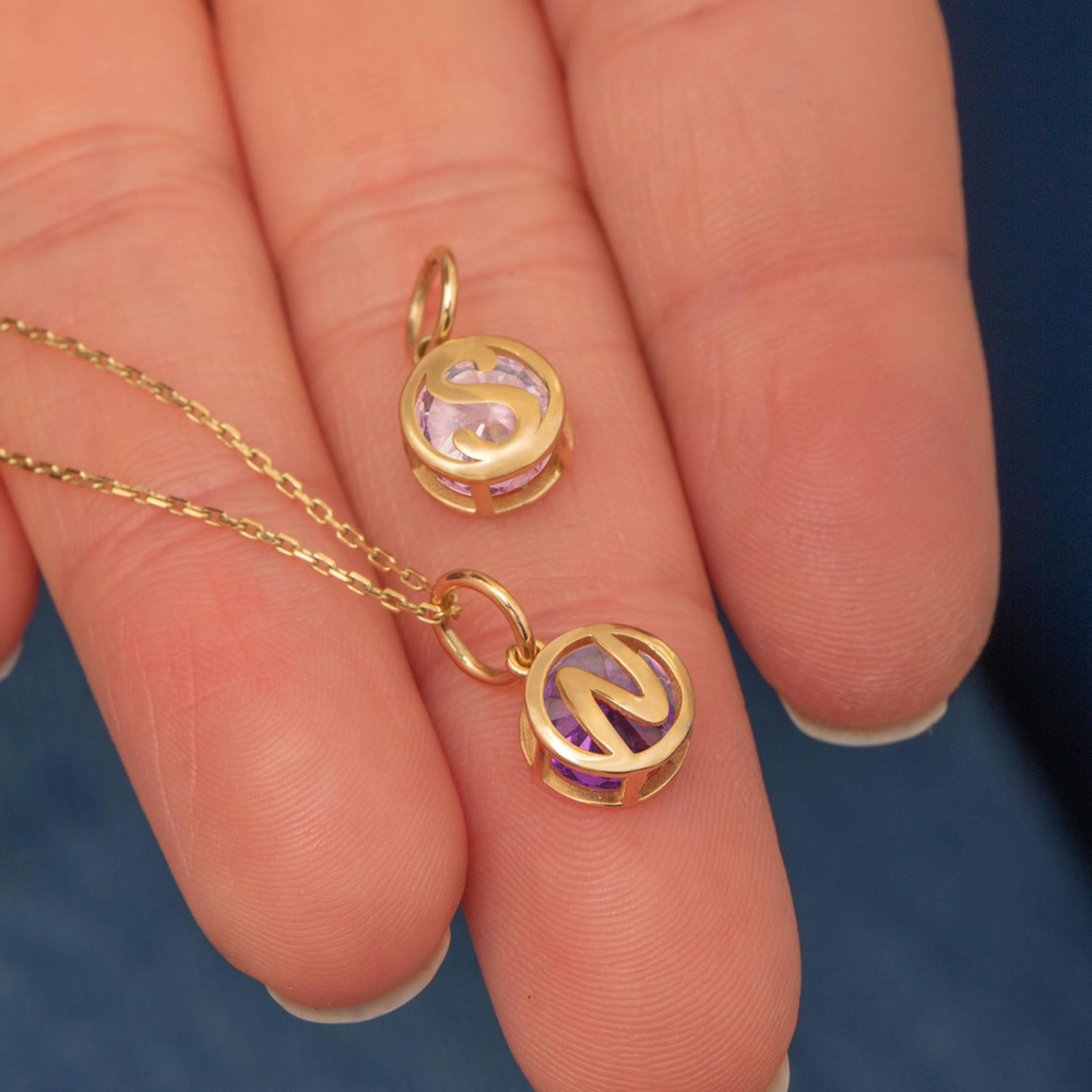 Altın Doğum Taşı Kolye - Goldstore