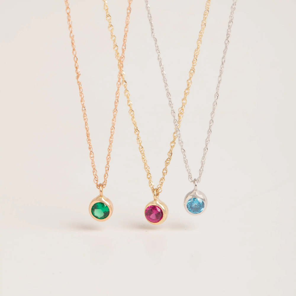 Altın Doğum Taşı Kolye - Goldstore