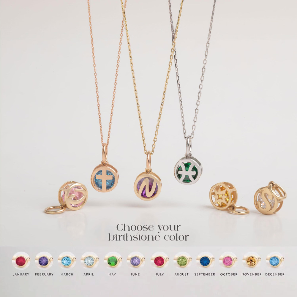 Altın Doğum Taşı Kolye - Goldstore